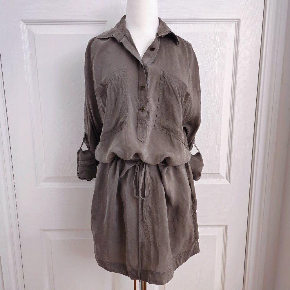 NWOT Club Monaco Cupro Shirt Dress - 0 (S)